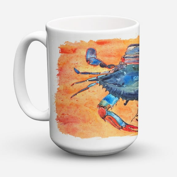 Carolines Treasures 8096CM15 Crab Coffee Mug 15 oz 15 ounce multicolor