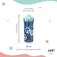 thumbnail image 5 of Zak Designs 20oz Sonic Stainless Steel Liberty Water Bottle with Push Button Lid, Lock, and Carry Handle, 5 of 7