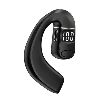 JOGZMZ Open Ear Wireless Bluetooth 5.3 Single Ear Business Sports Music Call Noise Reduction Ultra Long Battery Life Bluetooth Wireless Earphones