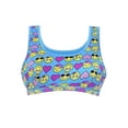 thumbnail image 2 of Cotton Girls Beginner Training Bra - Printed Sports Teenager Bra - Wide Strap - Regular Fit - Blue - XX Small (For 10 Years), 2 of 5