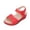 New Red, variant on Womens Sandals Comfortable Fashion Casual Beach Hollow Flat Sandals Breathable Open Toe Buckle Wedge Heel Sandals