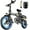 A12 - 1000W 48V 15Ah - Gray, variant on 1000W Folding Electric Bike for Adults, 28MPH Foldable Ebike, 14" 750W Motor Folding Electric Bicycle, 48V 15Ah UL 2849 Certified, 60 Miles Range E Mountain Bike (Gray)