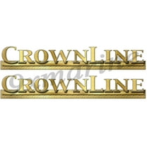 Two 16" CrownLine Boat Remastered Stickers