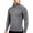 Dark Gray, variant on Men Full Zip Athletic Jacket, Stand Collar Raglan Sport Coat with Pocket, Slim Fit Soft Lightweight Track Top for Gym Training, Running Black L(L)