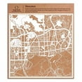 thumbnail image 2 of Shenzhen Paper Cut Map White 12x12 inches Paper Art, 2 of 4