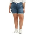 thumbnail image 1 of Levi's Women's Plus Size New Jean Shorts, 1 of 4