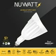 thumbnail image 2 of NuWatt White 120-277V LED Outdoor Bullet Landscape Light, 25W 3CCT, Knuckle Mount Waterproof, 2 of 7