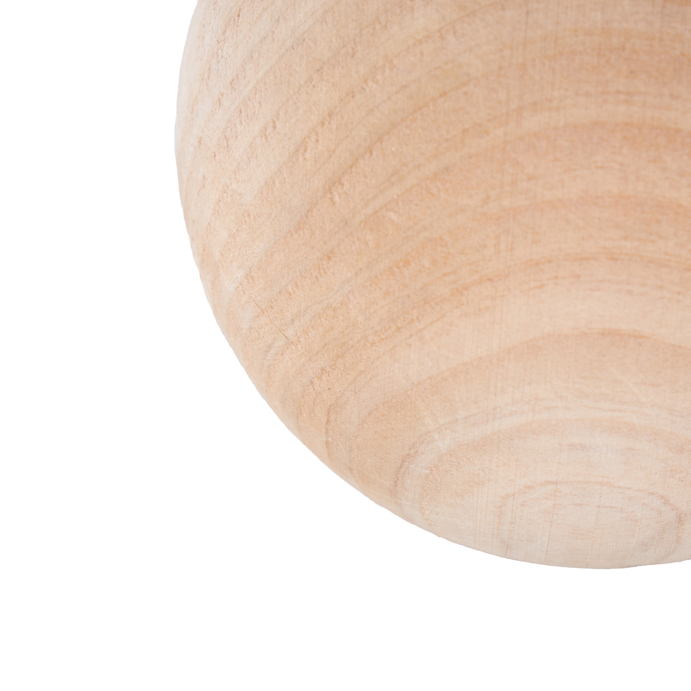 DecMode Light Brown 5" Handmade Wood Orbs & Vase Filler with Varying Sizes (3 Count)
