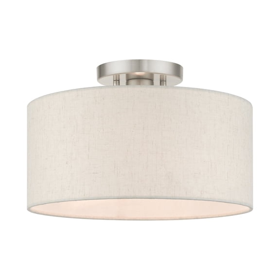 Livex Lighting - Meadow - 1 Light Semi-Flush Mount in Minimalist Style - 13