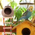 thumbnail image 5 of Hanging Coconut Bird House Coconut Hideaway with Ladder Bird and Small Animal Toy House Coconut Shell Bird Hut, 5 of 5