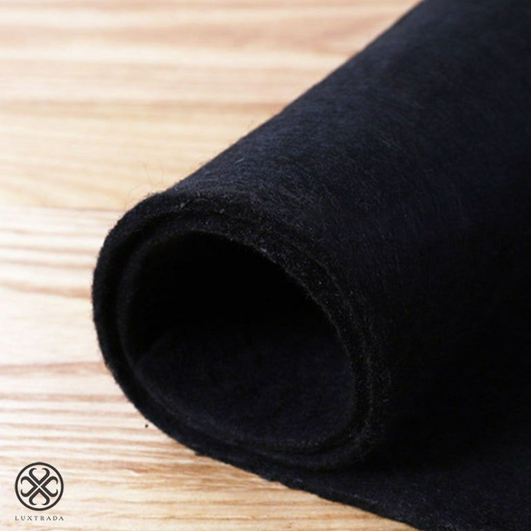 Adhesive Felt Fabric, Black, 8.3 x 11.8 Sheets –