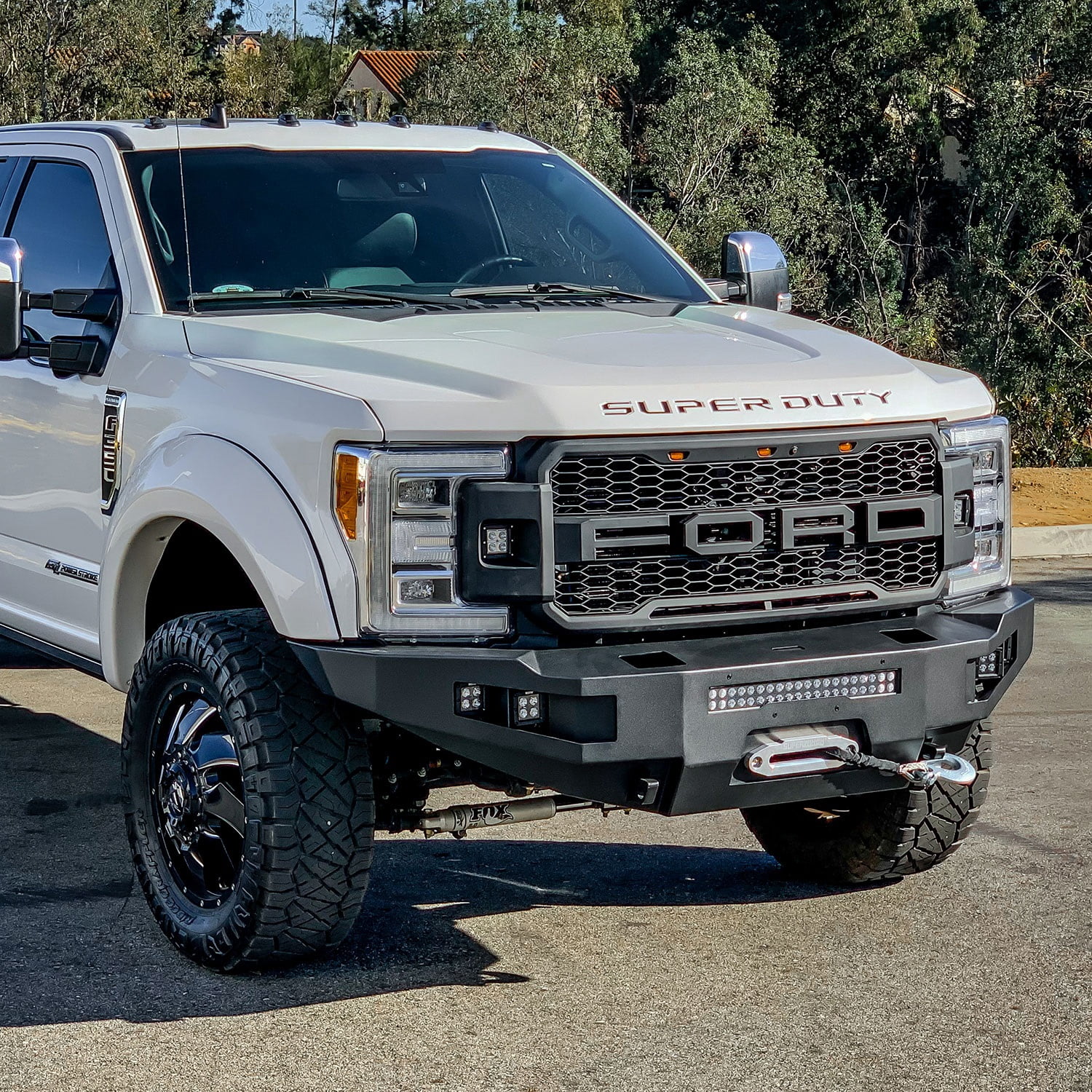 1722 F250/F350 SUPER DUTY PROSERIES FRONT BUMPER TEXTURED BLACK