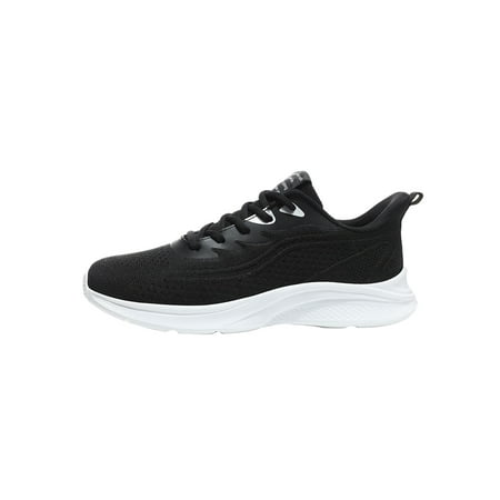 

Gomelly Mens Athletic Shoes Sport Sneakers Fitness Workout Running Shoe Lightweight Trainers Hiking Gym Walking Sneaker Black White 11