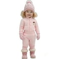 thumbnail image 1 of RXMEKW Thermal Open-Crotch Set Cardigan And Pants For Infants Winter Wear Long Sleeve Beige 100, 1 of 5