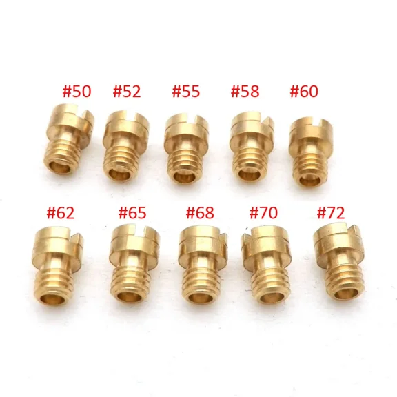 Suitable for 10/20/40pcs M4 Main Jet 4mm for GY6 50cc 139QMB Scooter Motorcycle Mikuni Keihin Carburetor CVK24~26 PZ19 Round Head