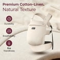 thumbnail image 3 of Momcozy Baby Carrier with Natural Cotton Linen Sand, 3 of 5