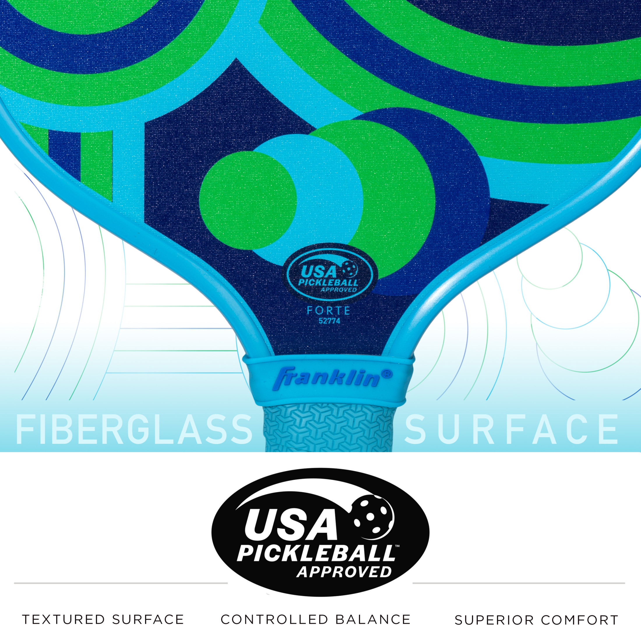 Franklin Sports Junior Pickleball Paddle, Forte Blue photo 5