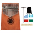 thumbnail image 1 of Mini Thumb Piano Instrumento musical portátil Pequeño piano para principiantes 17 teclas Eigraketly EL011393-00, 1 of 5