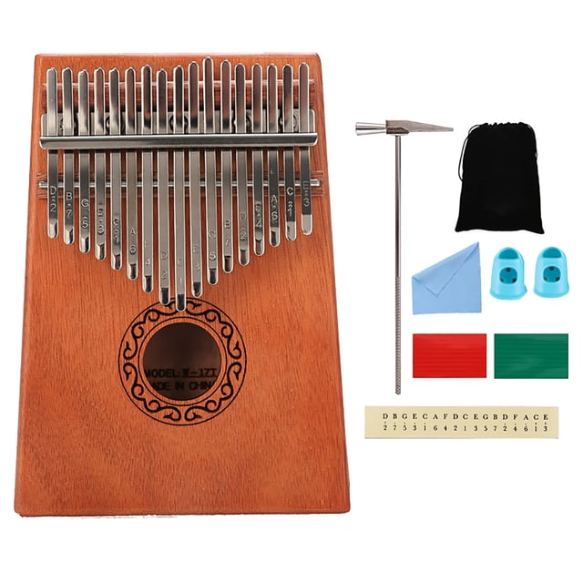 Mini Thumb Piano Instrumento musical portátil Pequeño piano para principiantes 17 teclas Eigraketly EL011393-00