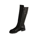 thumbnail image 2 of Lepsheexh Knee High Boots for Women Plus Size Round Toe Thick Sole Side Zipper Design Comfortable Breathable Solid Color Long Tube Daily Boots, 2 of 9