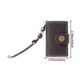 thumbnail image 2 of Jiibva Tiny Leather Notebook Travel Pocket Notepad Portable Steno Book Vintage Small Journal for Officel Writing Plan Memo, 2 of 7