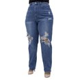 thumbnail image 1 of Jeans Talla Extra Corte Mom LOCURA  NCMP263, 1 of 4