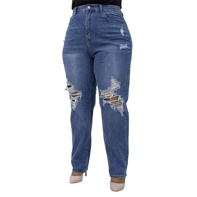 Jeans Talla Extra Corte Mom LOCURA NCMP263