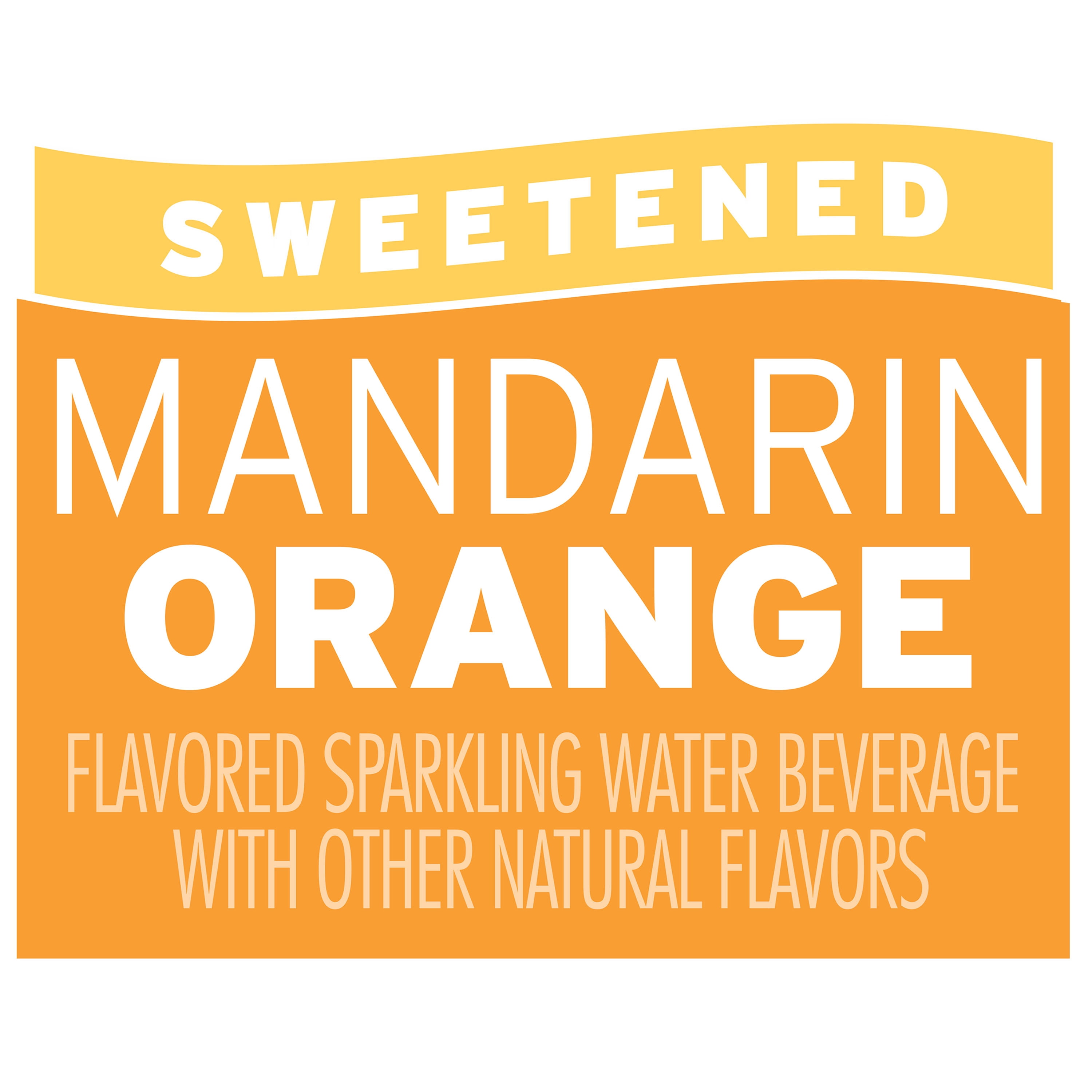 Clear American Mandarin Orange Sparkling Water, 12 fl oz, 12 Count