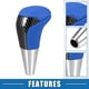 thumbnail image 3 of Perilla de palanca de cambios de transmisión automática Unique Bargains para Toyota Yaris R 2016 2018 piel sintética perforada color azul, 3 of 6