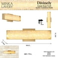 thumbnail image 4 of Minka Lavery 3881-L Divinely 5" Tall Led Wall Sconce - Celeste Brass, 4 of 6