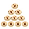 thumbnail image 1 of FESTFENDS 10Ud Botones Cubre Puños De Cobre Dorados Para Camisas De Negocios Y, 1 of 8