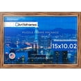 thumbnail image 2 of ArtToFrames 15x10.02 Inch - 38x26 CM Brown Puzzle Frame for 1000 piece Puzzles.1.25 Inch Custom Wood Puzzle Frames, Honey - Comes with Regular Glass, 2 of 3