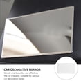 thumbnail image 3 of Stainless Steel Car Makeup Mirror with Strong Adhesive for Visor Decorative Use Silver, 3 of 9