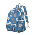 thumbnail image 2 of Cartoon Dog Backpack for School,Cute School Bag,Schoolbag with Adjustable Shoulder Straps & Padded Back,13.4"x11"x4.7", 2 of 6