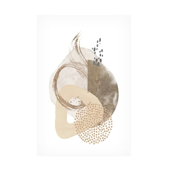 Trademark Fine Art Sally Ann Moss Neutral Silk 1 Canvas Wall Art