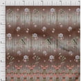 thumbnail image 1 of Soimoi Poly Georgette Fabric Insect & Lily Panel Printed Fabric 1 Yard 52 Inch Wide, 1 of 3