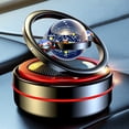 thumbnail image 2 of Pebbuoy Solar Car Aromatherapy Diffuser Portable Double Ring Auto Rotating Solar Heater Car Oil Diffuser Car Air Freshener, 2 of 8