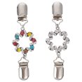 thumbnail image 1 of MasteelfCA 2Pcs All-match Scarf Buckle Fashion Silk Scarf Buckle Sweater Shawl Clips, 1 of 7