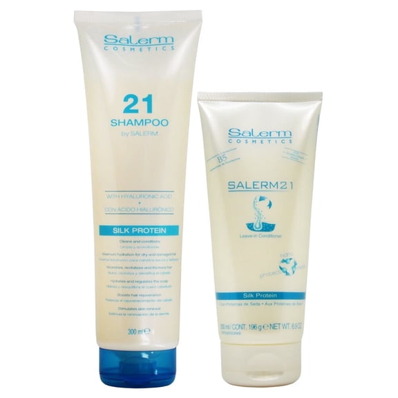 Salerm 21 Silk Protein Shampoo & Leave-in Conditioner Duo