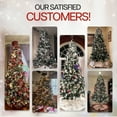 thumbnail image 4 of Prague 7.5ft Prelit Artificial Christmas Tree with Foot Pedal, 1717 Branch Tips, 550 Warm Lights and Metal Stand, 56" wide Realistic Spruce Christmas Tree with Lights by Naomi Home, 4 of 11