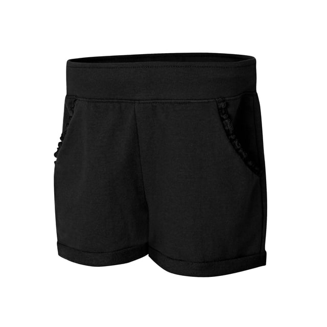 Hanes Short à Volants pour Filles, TP, Noir