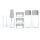 thumbnail image 3 of Juego de 8 Uds de botellas de aseo, juego de botellas cosméticas recargables a prueba de fugas, transparentes y vacías, para loción, crema líquida, 3 of 8
