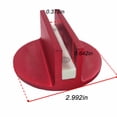 thumbnail image 3 of LisFaxbo 2 Packs Car Universal Floor Jack Disc Pad Slotted Magnetic Jack Pad Clip Welded Frame Rail Adapter Red, 3 of 4