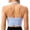 Blue, variant on Plus Size Sports Bra Breathable Workout Bra for Gym Women's Halter Sports Bra Yoga Bralette Crop Bras Top