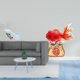 thumbnail image 2 of Estatua del pavo real,Estatua de pavo real,adorno de escritorio creativo y divertido,Escultura decorativa de pavo real para decoración del hogar,Estatua decorativa,Estatua de pez del Feng Shui, 2 of 8