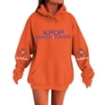 thumbnail image 4 of Pop cazadora para niña Hooded Sweatshirt,Soft Streetwear Pullover,Cute Long Sleeve Hoodie for Fall Winter Unisex （Saffron）, 4 of 4