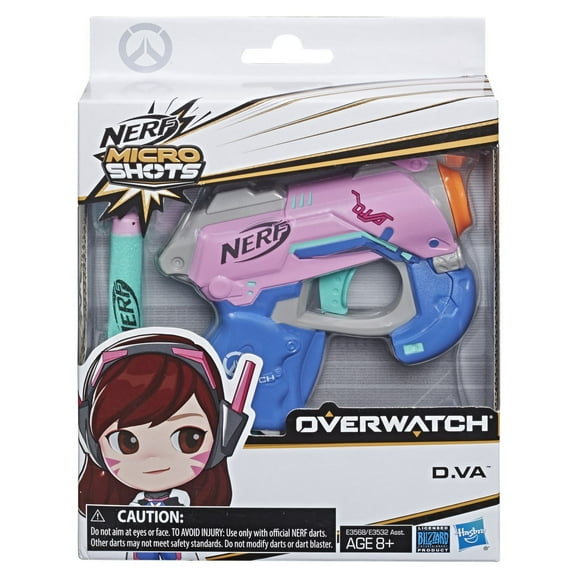 Nerf MicroShots Overwatch - Minifoudroyeur de D.Va