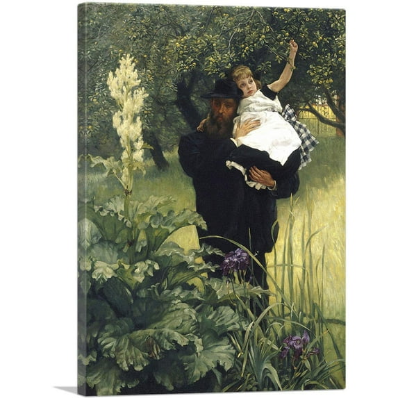ARTCANVAS The Widower 1876 Canvas Art Print by James Tissot - Size: 18" x 12" (0.75" Deep)