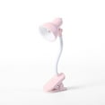 thumbnail image 1 of Lampe de Lecture Clip Réglable Mini Lampe de Table de Bureau Alimenté par Batterie Camping Pince Portable Veilleuse, Rose, 1 of 1
