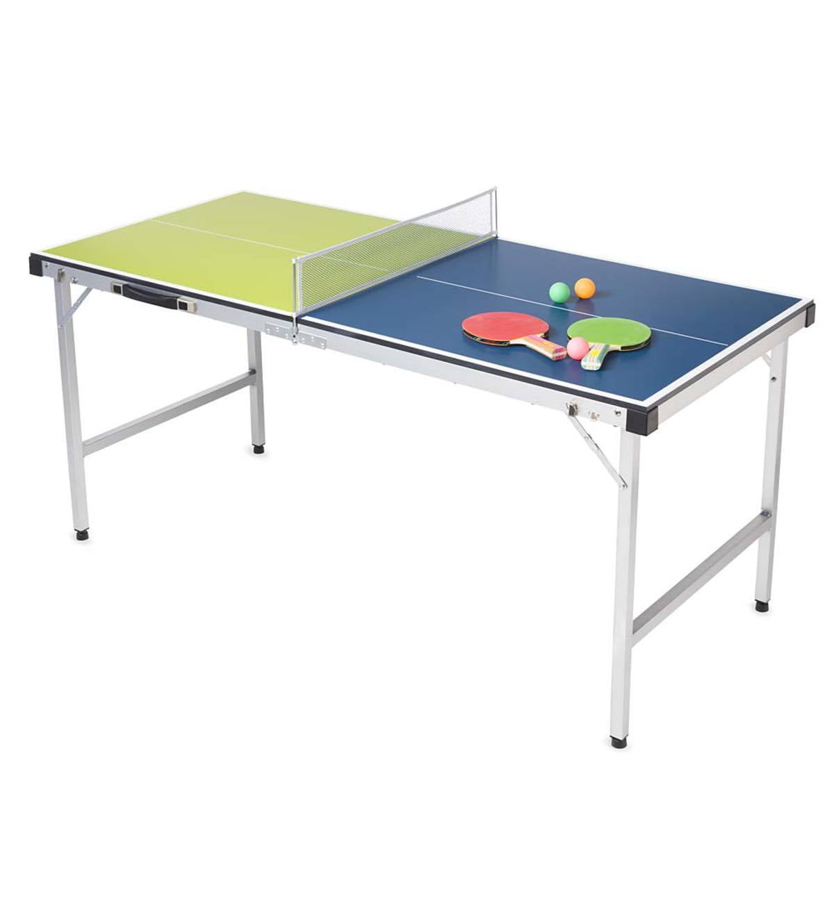 Indoor Mini Table Tennis Table Game Folding Pong Desk Parent-Child Toy Kid 